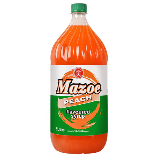 Mazoe Peach 6 x 2 Litre Case - Sweet & Summery Peach Cordial